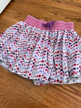Girl Stars Skirt Skort Size Medium (10/12)